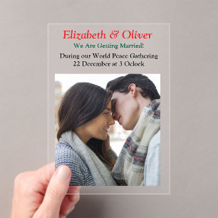 Invitaciones Acrílicas Encuentro de Navidades de la Paz Enseñando