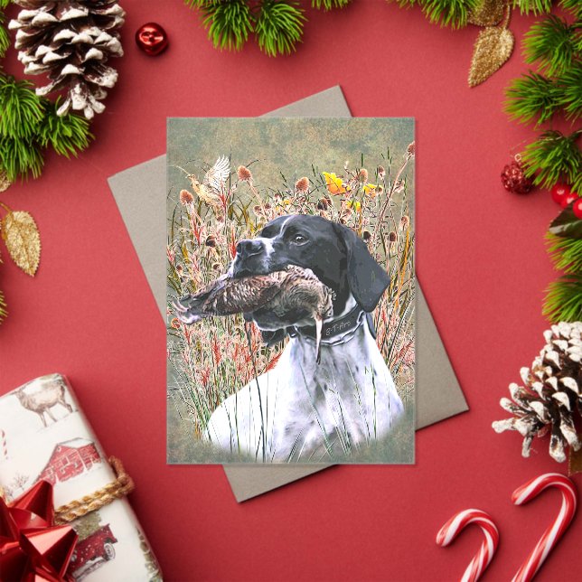 Invitaciones Acrílicas English pointer (Insitu (Vacaciones))