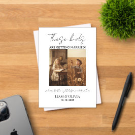 Invitaciones Acrílicas Estos niños se casan & Cena de ensayo
