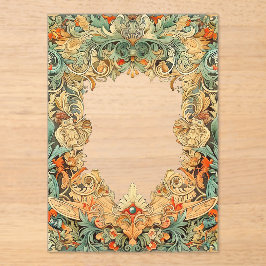 Invitaciones Acrílicas Exceso de acrílico intrincado de Motif Filigree