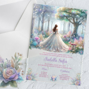 Invitaciones Acrílicas Fairytale Forest Quinceañera