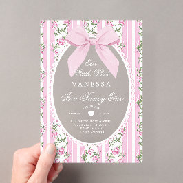 Invitaciones Acrílicas Fancy One Love Shack Vintage Bow 1º cumpleaños