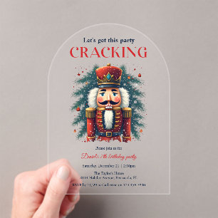 Invitaciones Acrílicas Festividad de los cazadores de nueces en la fiesta