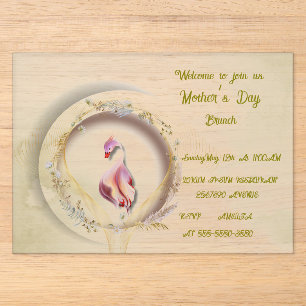 Invitaciones Acrílicas Fiesta chic de MADRE cisne