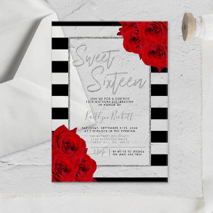 Invitaciones Acrílicas Fiesta Chic Moderno de Lujo Shhh... Cumpleaños Dul