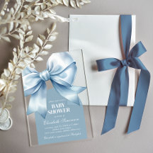 Fiesta de bebé niño con lazo azul elegante