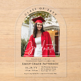 Invitaciones Acrílicas Fiesta de Graduación de Posgrado en Fotografía de 