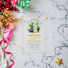 Invitaciones Acrílicas Fiesta de Graduación Fiesta