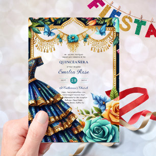Invitaciones Acrílicas Fiesta de mariposas de quinceanera de 15 años