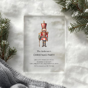 Invitaciones Acrílicas Fiesta de Navidad del Cascanueces