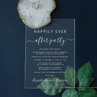 Fiesta de recepción de boda después de felices par