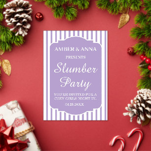 INVITACIONES ACRÍLICAS FIESTA DE SUEÑO NOMBRE PERSONALIZADO LAVANDA BLANC