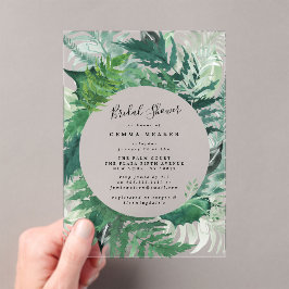 Invitaciones Acrílicas Flagrante acuarela moderna ducha acrílica de novia
