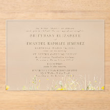 Flor de flores silvestres amarillas padres de novi