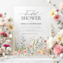 Flor silvestre Dusty Blue Pink Garden Bridal Showe