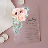 Floral floral de color de agua rosada femenina