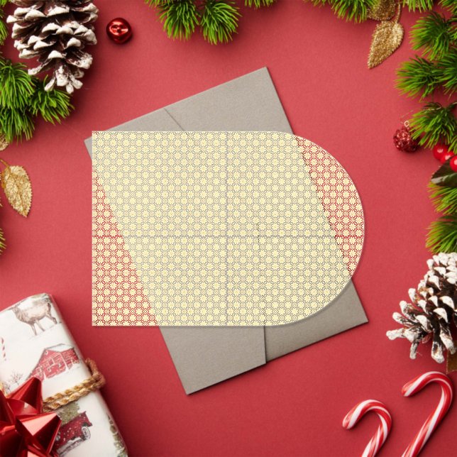 Invitaciones Acrílicas fondo amarillo y blanco con círculos pequeños (Insitu (Vacaciones))