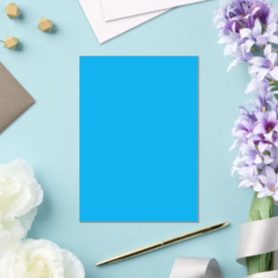 Invitaciones Acrílicas Fondo Sólido de Azul Cian