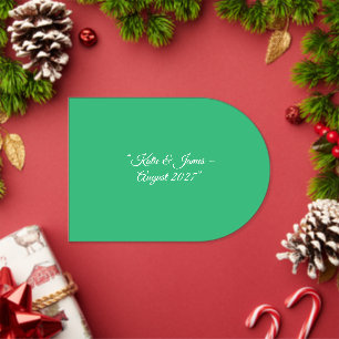 Invitaciones Acrílicas Fondo Verde Menta Plano – Diseño de Boda