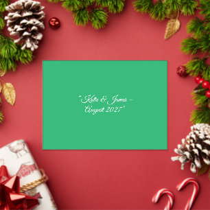 Invitaciones Acrílicas Fondo Verde Menta Plano – Diseño de Boda