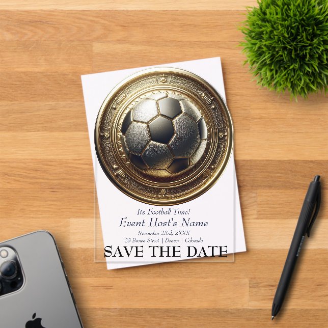 Invitaciones Acrílicas Football Event Party Invitation (Insitu (Tarjeta de Invitación))