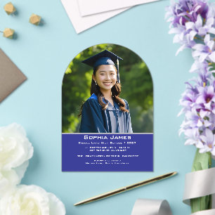 Invitaciones Acrílicas Foto personalizado -Invitación de graduación