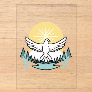 Invitaciones Acrílicas Fuerza Espiritual en Dios – Cristiano Inspirador