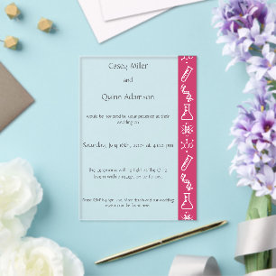 Invitaciones Acrílicas Fuerzas Atractivas en Bodas de Acrílico de Frambue