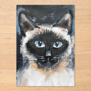 Invitaciones Acrílicas gato siamés