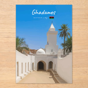 Invitaciones Acrílicas Ghadames, Libia - Mezquita Blanca