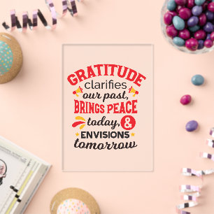 Invitaciones Acrílicas Gratitud Aclara Nuestro Pasado – Arte Inspirador