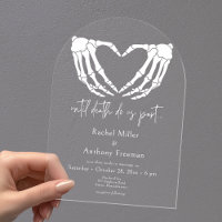 Hasta que la Muerte Esqueleto Manos Arco Boda