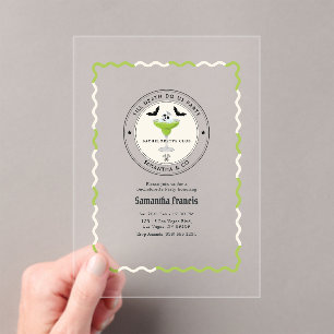 Invitaciones Acrílicas Hasta que la Muerte nos Separe Fiesta Gótica de So