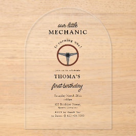 Invitaciones Acrílicas Herramientas mecánicas de automóviles Automotive B