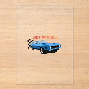 Invitaciones Acrílicas Hot Wheels: velocidad, estilo y potencia