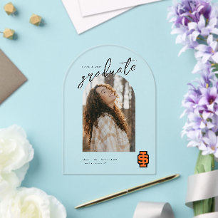 Invitaciones Acrílicas Idaho State University Bold Bengala Logo
