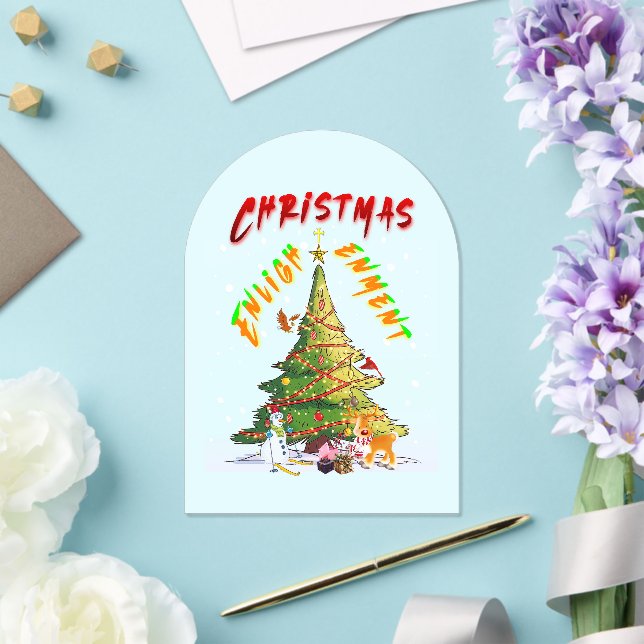 Invitaciones Acrílicas Ilustración de navidades (Insitu (Boda))