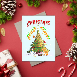 Invitaciones Acrílicas Ilustración de navidades