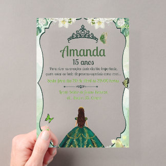 INVITACIONES ACRÍLICAS INVITACION DE BODA / QUINCEAÑERA EN ACRILICO DE 5X