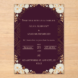 Invitaciones Acrílicas invitation