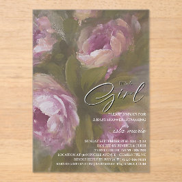 Invitaciones Acrílicas It's A Girl - Invitation