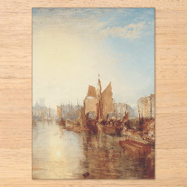 Invitaciones Acrílicas J.M.W. Turner: Puerto de Dieppe Arte Romántico Ref