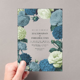 Invitaciones Acrílicas Junípero Costero, Espuma de Marea y Azul de Arreci