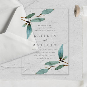 Invitaciones Acrílicas La Colección de Boda Botanical Bliss