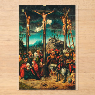 Invitaciones Acrílicas La Crucifixión por Lucas Cranach el Viejo