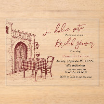 La dolce vita fiesta de soltera con bocetos italia