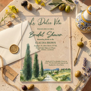 Invitaciones Acrílicas La Dolce Vita Vista Italiana Despedida de Soltera