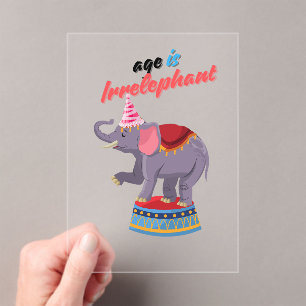 Invitaciones Acrílicas La edad es irrelevante