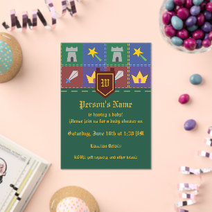 Invitaciones Acrílicas La fantasía de una pequeña manta de bebé