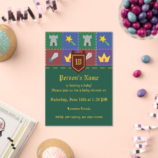 Invitaciones Acrílicas La fantasía de una pequeña manta de bebé